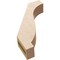 Ekena Millwork 3-inch W x 12-inch D x 16-inch H Baker Rough Cedar Woodgrain TimberThane Knee Brace, Primed BRCUR03X12X16BKRRCPR - alternate 6